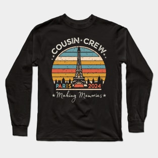 Cousin Crew Paris France Making Memories 2024 Men Women Kid Long Sleeve T-Shirt